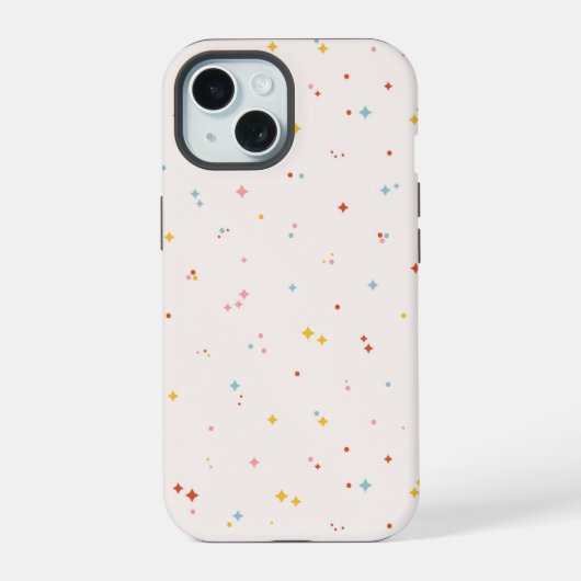 パステルスターパターン iPhone 15ケース (裏面)