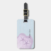 パステルスターフィッシュと海 ラゲッジタグ (正面縦)
