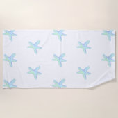 パステルスターフィッシュ ビーチタオル (正面)