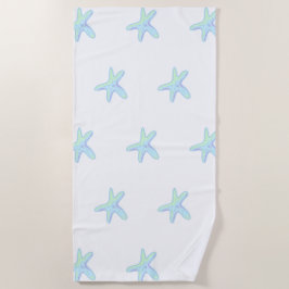 パステルスターフィッシュ ビーチタオル