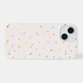 パステルスター柄 iPhone 15ケース (裏面横)