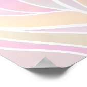 パステルステンドグラス抽象芸術 ポスター (角)