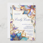 パステルステンドグラス赤ちゃんシャワー招待状 招待状 (正面)