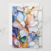 パステルステンドグラス赤ちゃんシャワー招待状 招待状 (裏面)