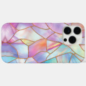 パステルステンドグラス金ゴールドライン Case-Mate iPhoneケース (裏面 (横))