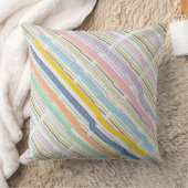 パステルストライプのズ クッション (ブランケット)