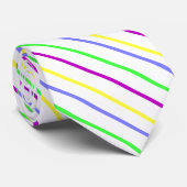 パステルストライプのタイ ネクタイ (ロール)