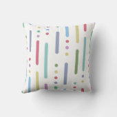 パステルストライプのドット クッション (裏面)