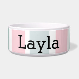 パステルストライプのペットボウル ボウル