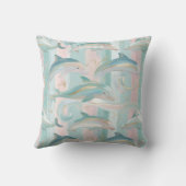 パステルストライプイルカパターン クッション (裏面)