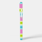 パステルストライプカスタムモノグラム電話ケース Case-Mate iPhoneケース (裏面 / 左)