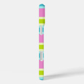 パステルストライプカスタムモノグラム電話ケース Case-Mate iPhoneケース (裏面 / 右)