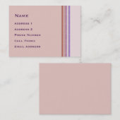 パステルストライプズ 名刺 (正面/裏面)