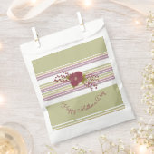 パステルストライプバッグ フェイバーバッグ (クリップ留めされた状態)