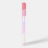 パステルストライプパーソナライズされた Case-Mate iPhoneケース (裏面 / 右)