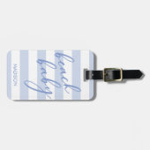 パステルストライプビーチベビー ラゲッジタグ (正面横)