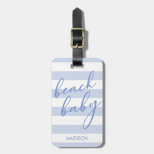 パステルストライプビーチベビー ラゲッジタグ