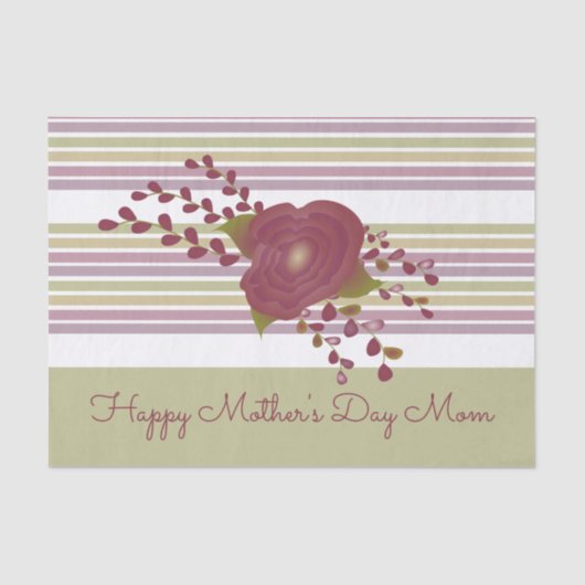 パステルストライプフローラ組織 薄葉紙 (正面)