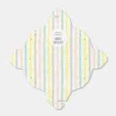 パステルストライプホテルベビーシャワー フェイバーボックス (折り畳みなし)