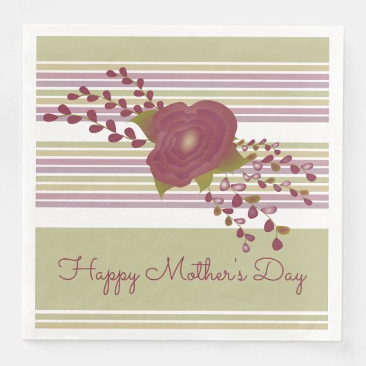 パステルストライプホテルマザーズ日紙ナプキンス (正面)