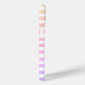 パステルストライプモノグラムの Case-Mate iPhoneケース (裏面 / 右)