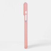 パステルストライプモノグラムイニシャルレインボー iPhoneケース (左側面)