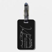 パステルストライプモノグラム ラゲッジタグ (裏面縦)