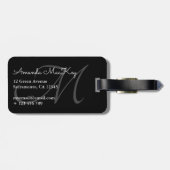 パステルストライプモノグラム ラゲッジタグ (裏面横)