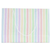 パステルストライプレインボー紙 ラージペーパーバッグ (裏面)