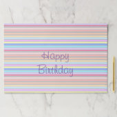 パステルストライプ紙ランチョンマット ペーパーパッド (インサイチュ)