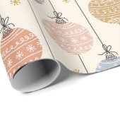 パステルストリングオブクリスマスオーナメント ラッピングペーパー (ロールコーナー)