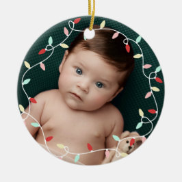 パステルストリングライト1stクリスマスを祖父母として セラミックオーナメント