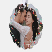 パステルストリングライト1stクリスマスミスター&ミセス オーナメントカード (左)