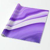 パステルストリークスのバイオレットウェーブズ ラッピングペーパー (アンロールド)