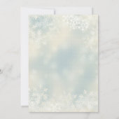 パステルスノーフレークスフォトホリデーズカード シーズンカード (裏面)