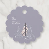 パステルスノーフレークスホリーすてきクリスマス フェイバータグ (裏面)