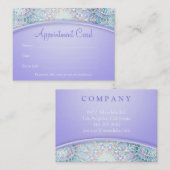 パステルスノーフレークマンダラアポイントメントカード 予約カード (正面/裏面)