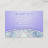 パステルスノーフレークマンダラアポイントメントカード 予約カード (裏面)