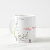 パステルスパイラルフローラアート コーヒーマグカップ (正面左)