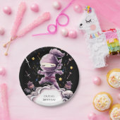 パステルスパイ忍者誕生日 ペーパープレート (パーティー)