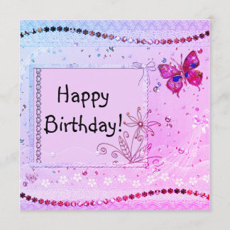パステルスパークル誕生日カード カード