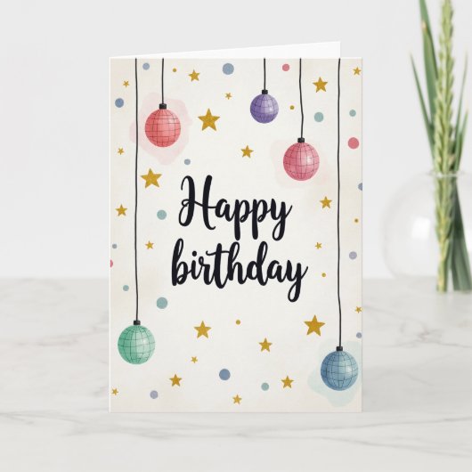 パステルスフィア 誕生日カード カード (正面)
