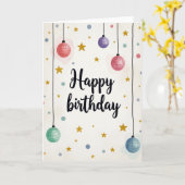 パステルスフィア 誕生日カード カード (黄色い花)