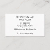 パステルスプリンクルドーヌスウィートトリートテンプレート 名刺 (裏面)