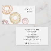パステルスプリンクルドーヌスウィートトリートテンプレート 名刺 (正面/裏面)