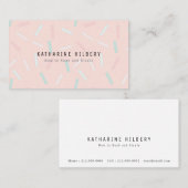 パステルスプリンクルピンクモンマイビジネスカード 名刺 (正面/裏面)