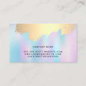 パステルスムーぼやけズバックグラウンド金ゴールドブラシ 名刺 (裏面)