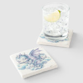 パステルスリーピングドラゴン ストーンコースター (横)