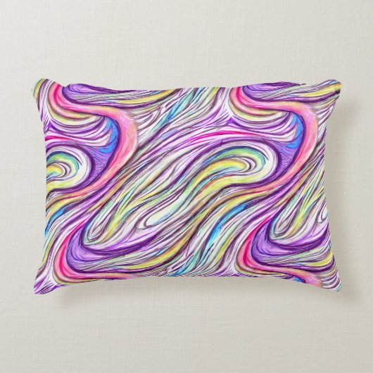 パステルスワースケープのアクセント枕 アクセントクッション (正面)