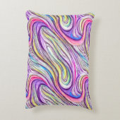 パステルスワースケープのアクセント枕 アクセントクッション (裏面(縦))